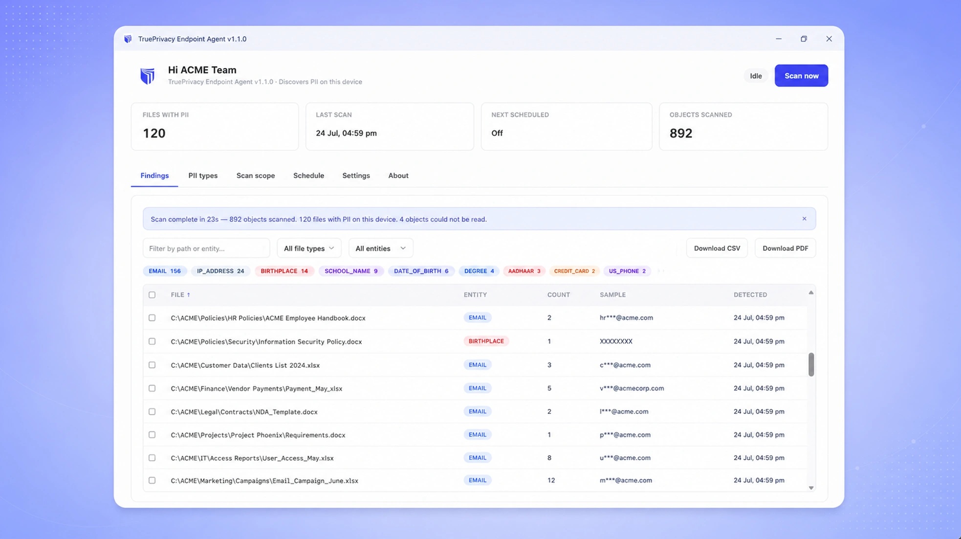 Endpoint Agent preview